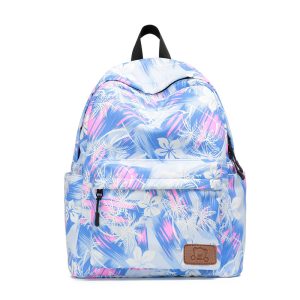 colorful pattern school bag protable backpack high school bookbags