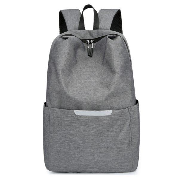Gray color  school bag protable backpack high school bookbag travel bag