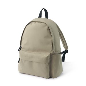 Solid color backpack polyester school bag basics classic travel bag