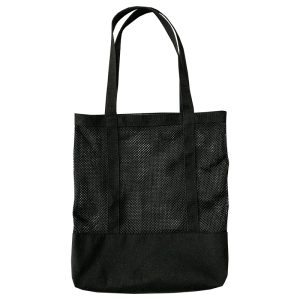 Solid Mesh beach bag lightweight beach tote bag foldable shopping bag