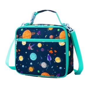 Colorful kids lunch bag cooler bag picnic lunch box