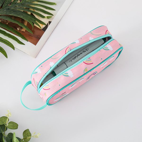 Rianbow school backpack set lunch tote bag pencil bag - 图片 3