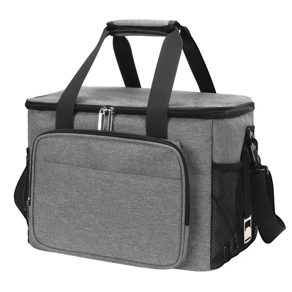 Solid large capacity lunch bag oxford fabric picnic ice bag - 图片 2