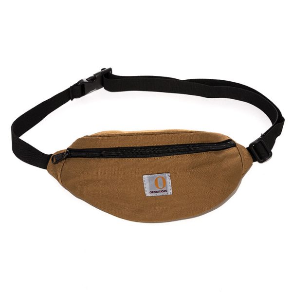 Canvas fabric sling bag chest bag mini messenger bag - 图片 2