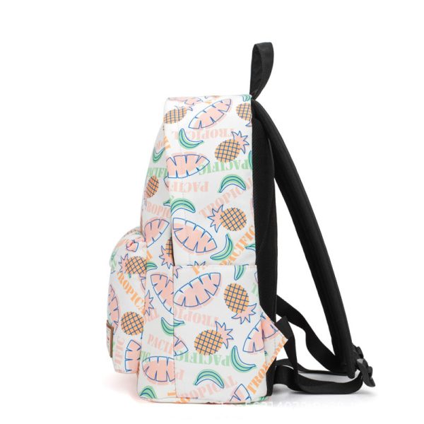 Leaf pattern school bag protable backpack high school bookbags - 图片 2