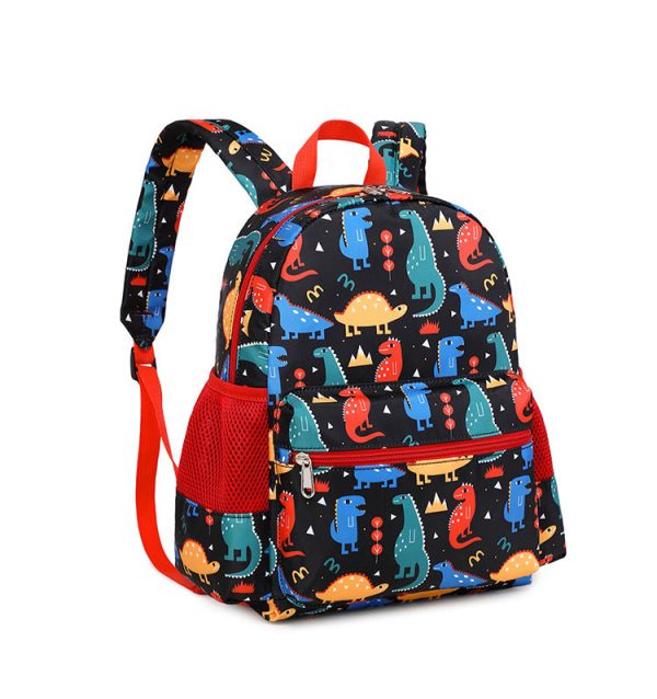 Dinosaur pattern school bag kids bag colorful bookbag backpack - 图片 3