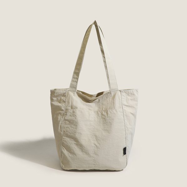 Nylon handbag fashion shopping bag solid  shoulder bag lightweight tote bag - 图片 3