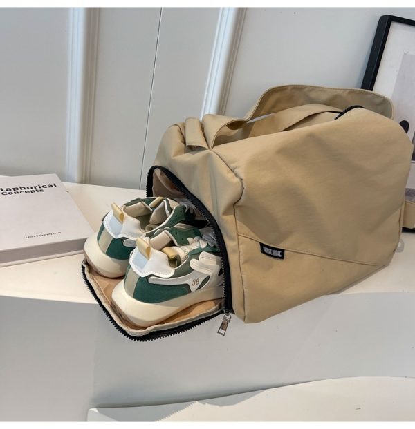 Nylon fabric travel bag large capacity duffel bag sport gym bag - 图片 3