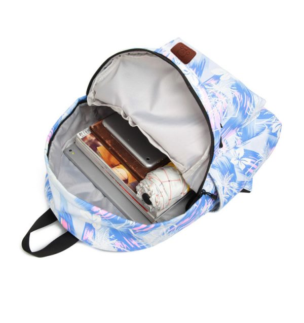 colorful pattern school bag protable backpack high school bookbags - 图片 3
