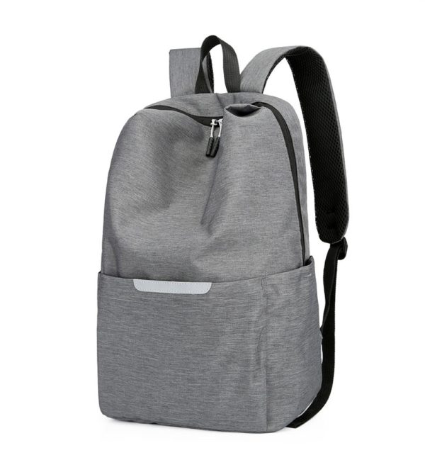 Gray color  school bag protable backpack high school bookbag travel bag - 图片 3
