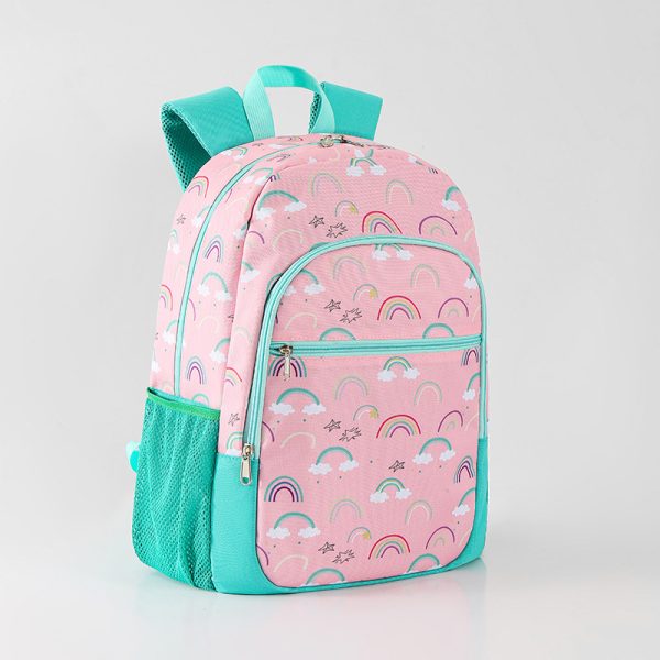 Rianbow school backpack set lunch tote bag pencil bag - 图片 5