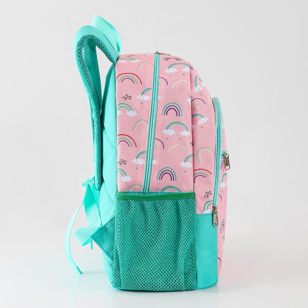 Rianbow school backpack set lunch tote bag pencil bag - 图片 6