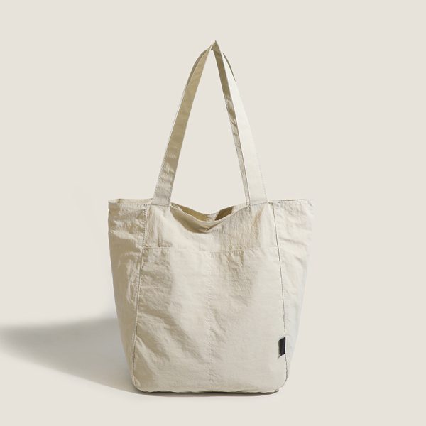 Nylon handbag fashion shopping bag solid  shoulder bag lightweight tote bag - 图片 4