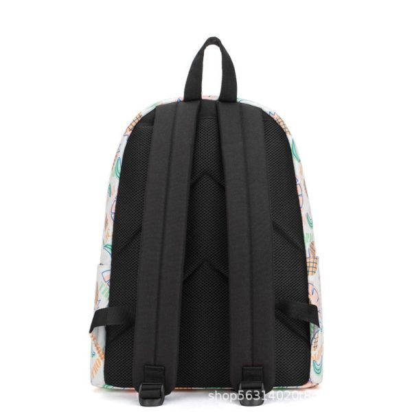 Leaf pattern school bag protable backpack high school bookbags - 图片 4