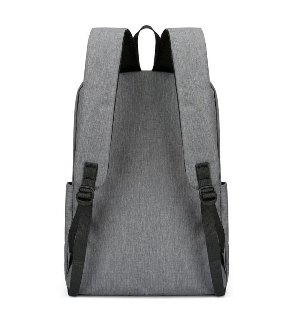 Gray color  school bag protable backpack high school bookbag travel bag - 图片 4