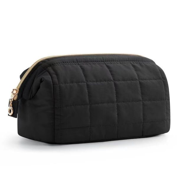 Down makeup bag four colors cosmetic bag Toiletry bag - 图片 4