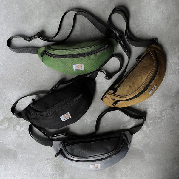 Canvas fabric sling bag chest bag mini messenger bag - 图片 5