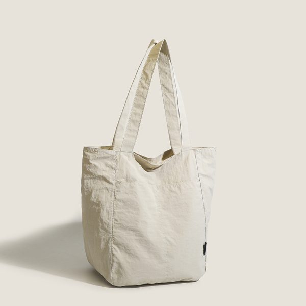 Nylon handbag fashion shopping bag solid  shoulder bag lightweight tote bag - 图片 5