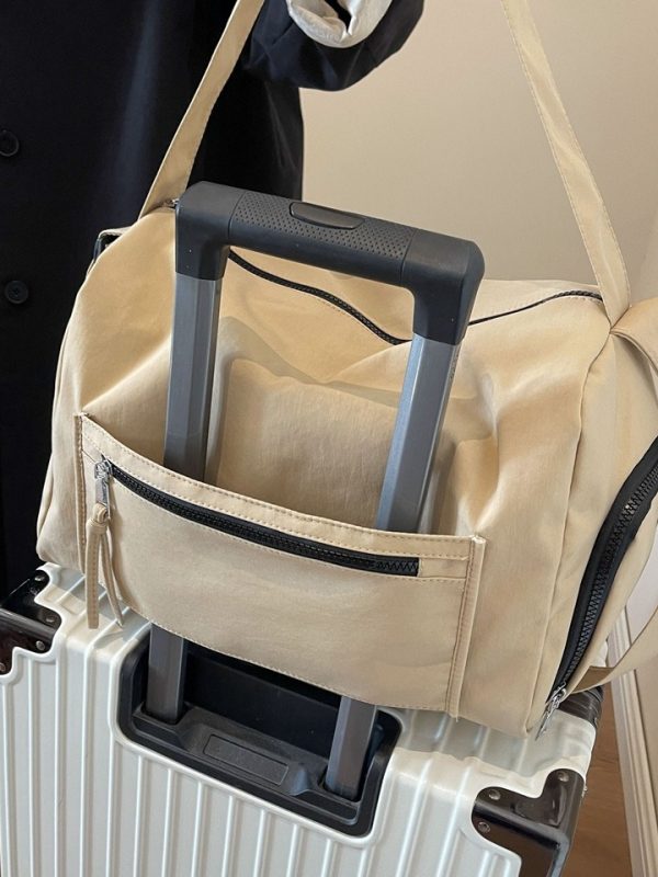 Nylon fabric travel bag large capacity duffel bag sport gym bag - 图片 5