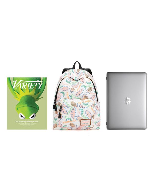 Leaf pattern school bag protable backpack high school bookbags - 图片 5