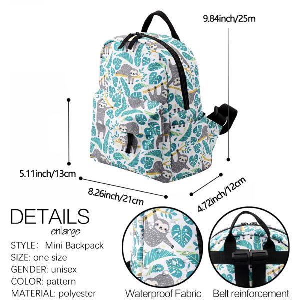 Animal pattern school bag protable backpack high school bookbags - 图片 5