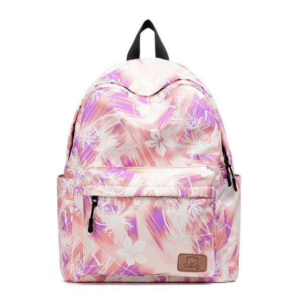 colorful pattern school bag protable backpack high school bookbags - 图片 5