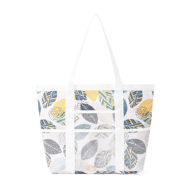 Leaf mesh beach bag largh capacity swin pool bag waterproof  beach tote bag - 图片 5