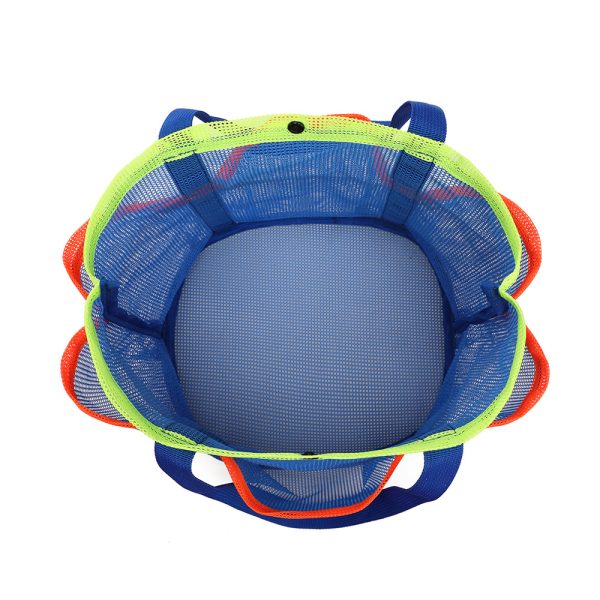 Multi color mesh beach bag foldable swimming pool bag travel beach tote bag - 图片 5