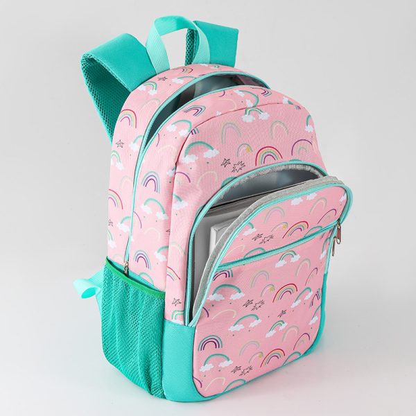 Rianbow school backpack set lunch tote bag pencil bag - 图片 8