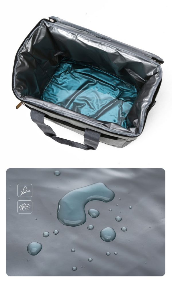 Solid large capacity lunch bag oxford fabric picnic ice bag - 图片 6