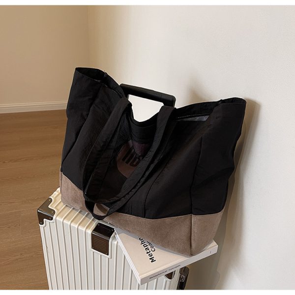 Nylon tote bag fashion shopping bag lady shoulder bag pink handbag - 图片 10