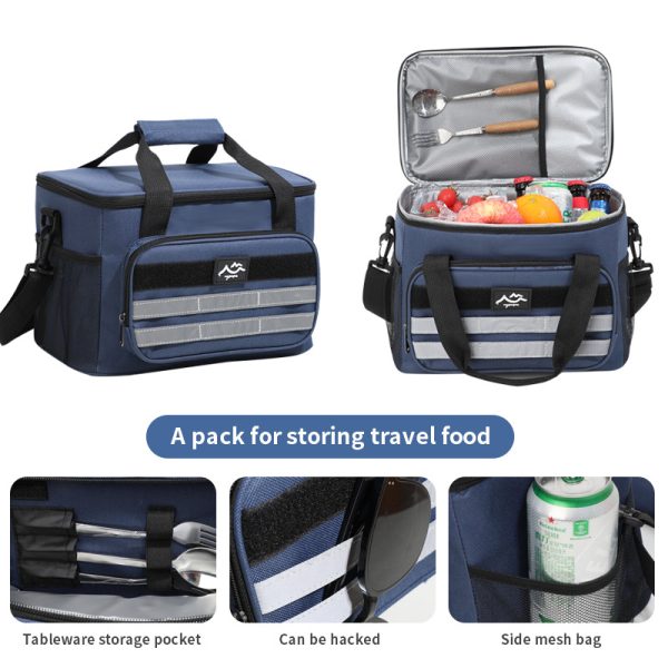 Picnic lunch bag portable large capacity outdoors cooler bag - 图片 7