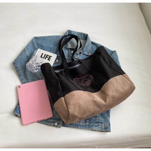 Nylon tote bag fashion shopping bag lady shoulder bag pink handbag - 图片 11