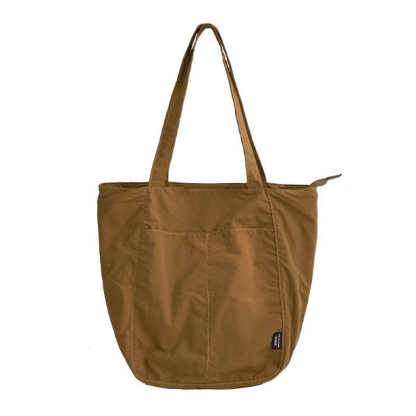 Nylon handbag fashion shopping bag solid  shoulder bag lightweight tote bag - 图片 8