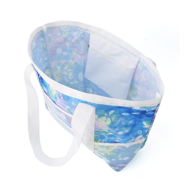 Leaf mesh beach bag largh capacity swin pool bag waterproof  beach tote bag - 图片 9