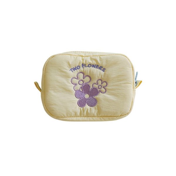 Colorful cosmetic bag embroidery makeup bag highquality girl pouch - 图片 2
