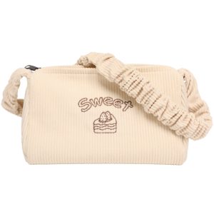 Corduroy fabric crossbody bag sling bags  mini messenger bag  shoulder waist pouch