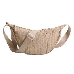 Nylon sling bag solid crossbody bag chest daypack mini messenger bag