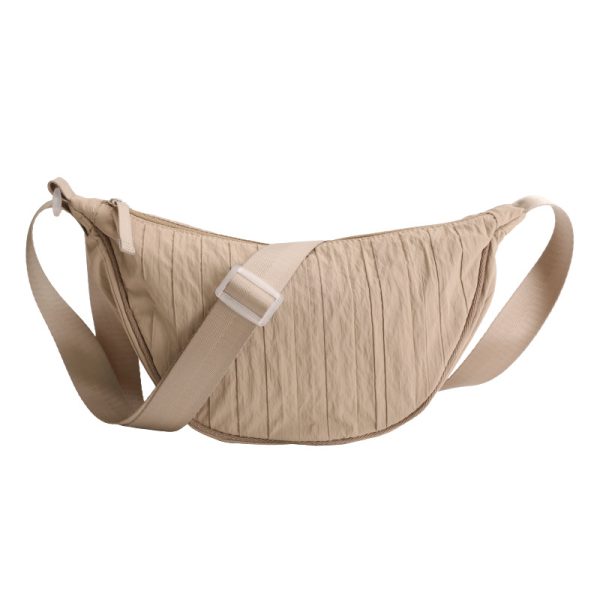 Nylon sling bag solid crossbody bag chest daypack mini messenger bag