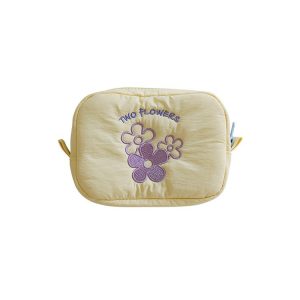 Colorful cosmetic bag embroidery makeup bag highquality girl pouch