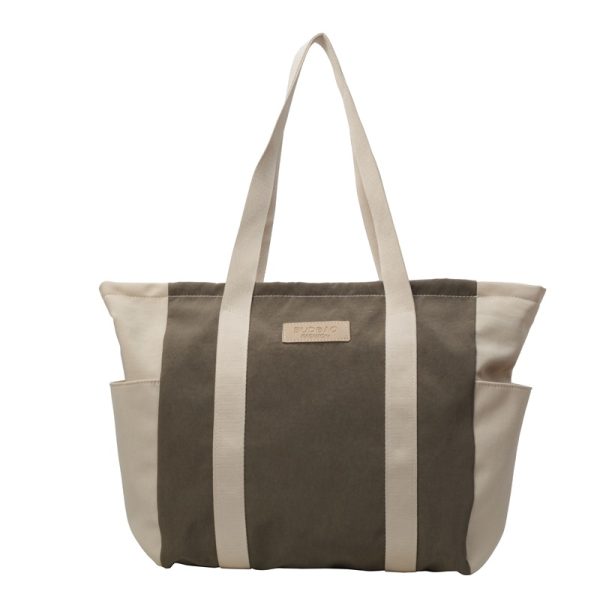 Two colors nylon tote bag handbag shopping bag shoulder bag bucket bag