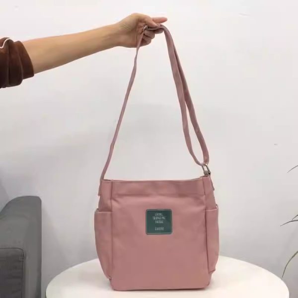 Canvas shoulder bag tote bag handbag shopping bag bucket bag - 图片 10
