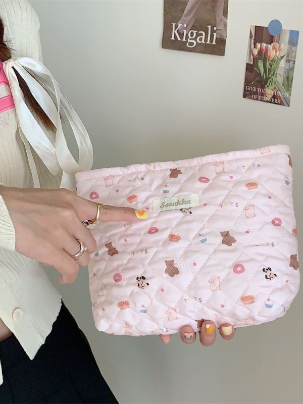Highquality cosmetic bag embroidery makeup bag nice girl pouch - 图片 2