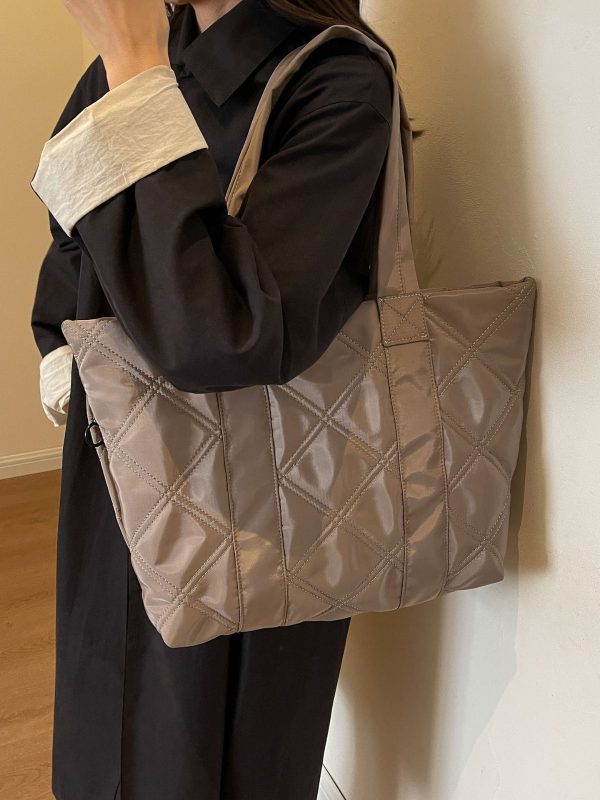 High quality tote bag fashion lady handbag winter shopping bag - 图片 3