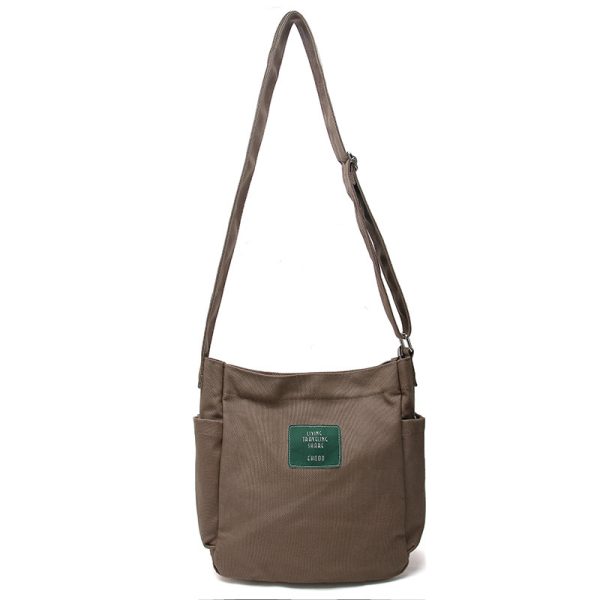 Canvas shoulder bag tote bag handbag shopping bag bucket bag - 图片 5