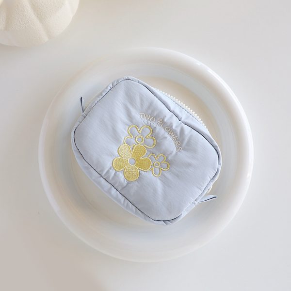 Colorful cosmetic bag embroidery makeup bag highquality girl pouch - 图片 6