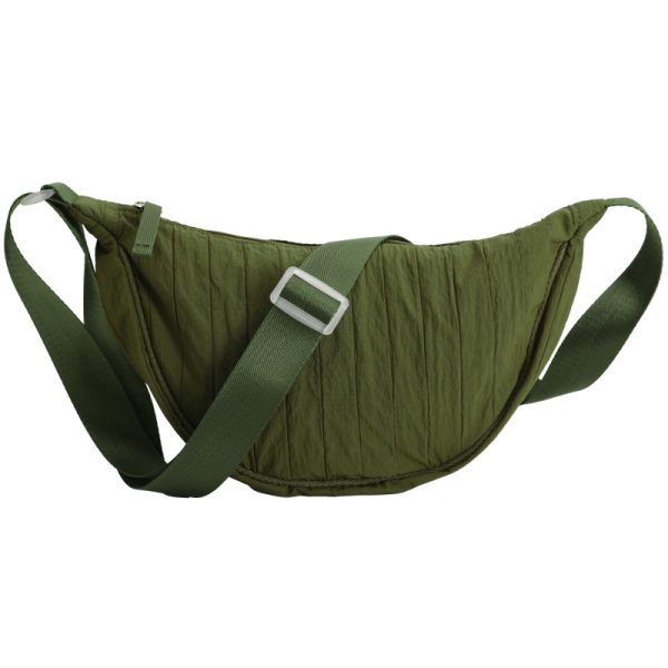 Nylon sling bag solid crossbody bag chest daypack mini messenger bag - 图片 5