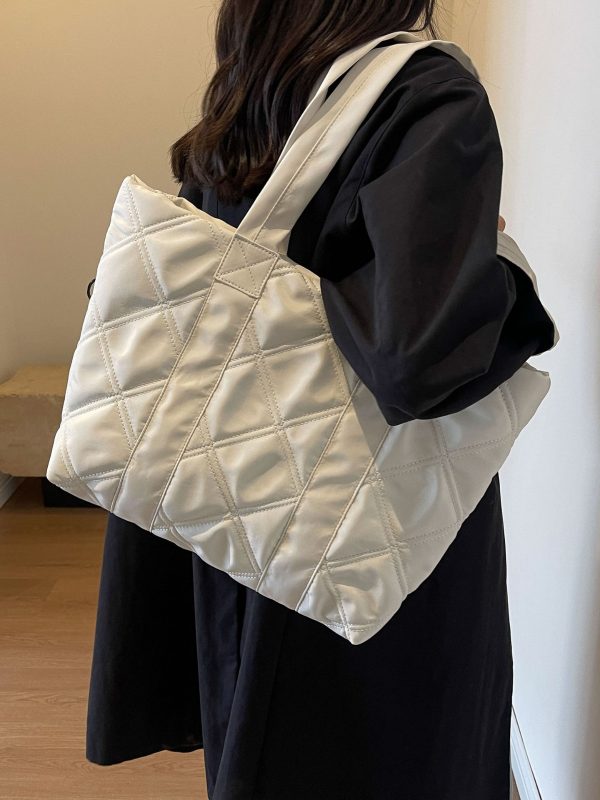 High quality tote bag fashion lady handbag winter shopping bag - 图片 5