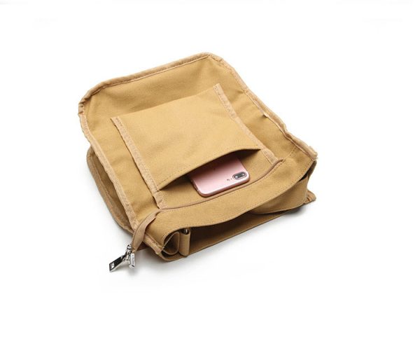 Canvas shoulder bag tote bag handbag shopping bag bucket bag - 图片 6
