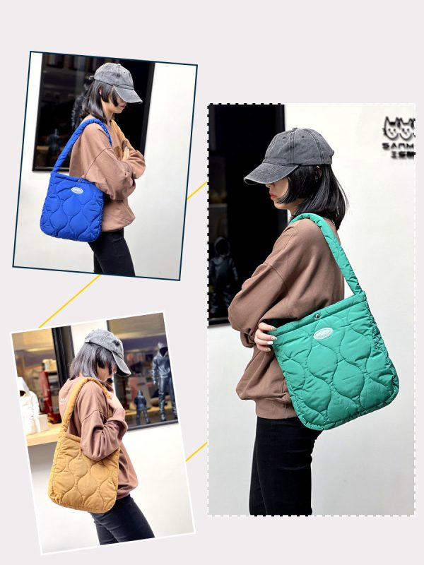 High quality tote bag fashion lady handbag winter embroidery shopping bag - 图片 5